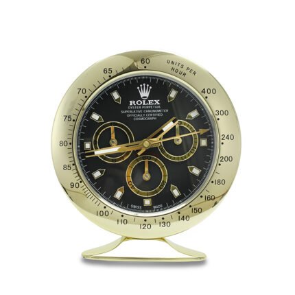 Daytona Gold, Black Dial | Desk Clock