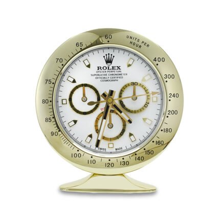 Daytona Gold, White Dial | Desk Clock