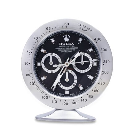 Daytona Steel, Black Dial | Desk Clock